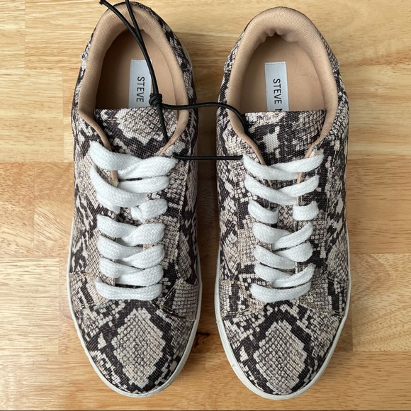 Steve Madden Snake Canvas Sneakers - Picture 1 of 4